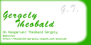 gergely theobald business card